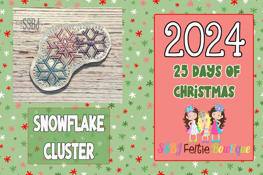 Snowflake Cluster 25 Days of Christmas 2024 Embroidery File