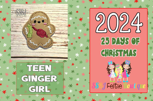 Teen Ginger Girl Embroidery File